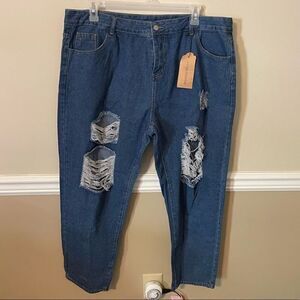 NWT 4XL ALLABREVE Distressed Jeans‎